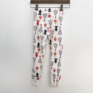 HANNA ANDERSSON Disney Mickey Mouse‎ Holiday Long John Pajama Pants Size 6-7